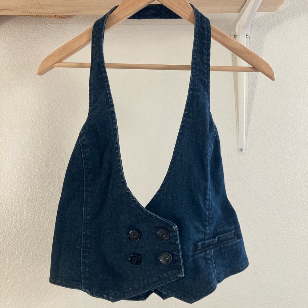 SOLD Denim halter top